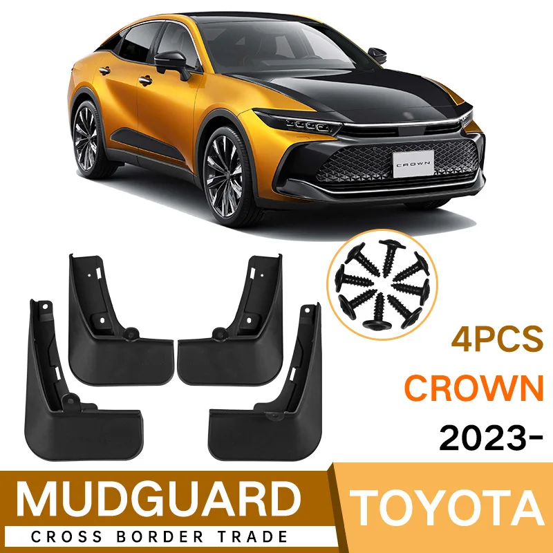 

For Toyota Crown 2023 black car mudguard Reduce dust Resist tire dirt car accessories tools