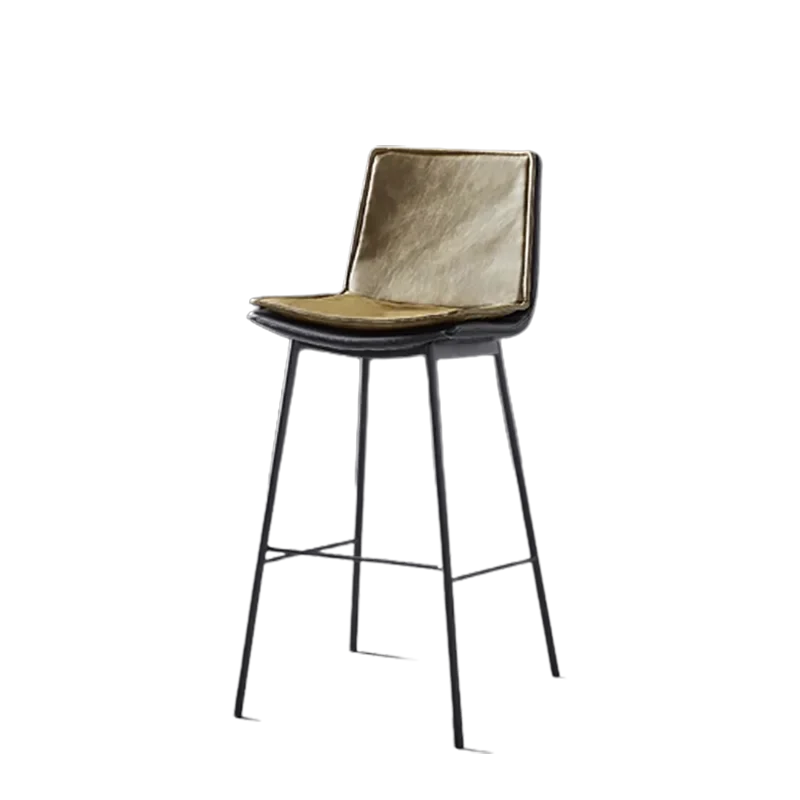 Luxe Salon Ontspannende Hoge Bar Stoelen Nordic Lederen Outdoor Cafe Barstoelen Moderne Meester Cadeira Alta Hoge Meubels