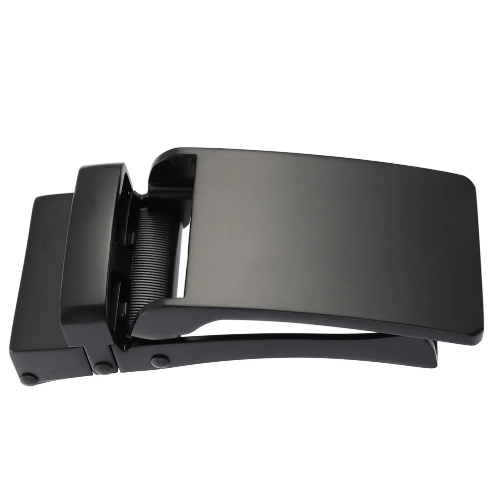 Cinto Masculino Elegante com Fivela Automática em Liga, Design Resistente a Riscos e Fecho Seguro para Ocasiões Formais