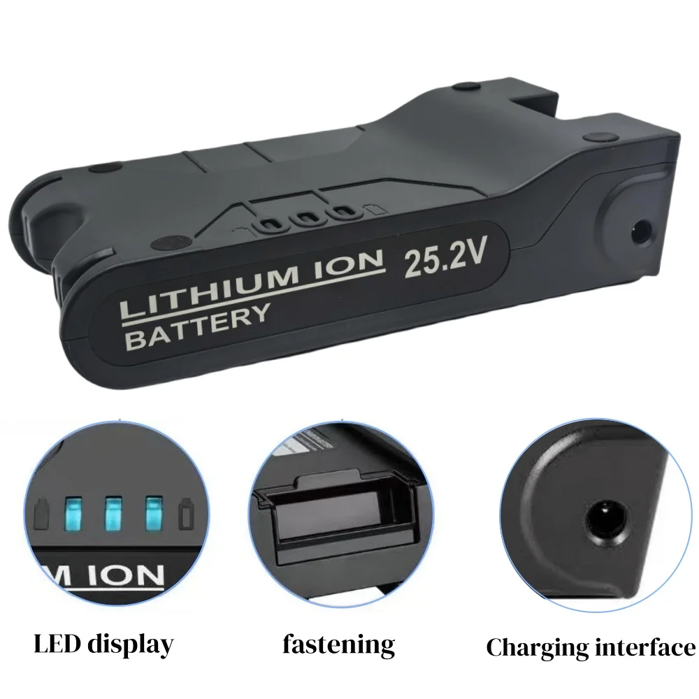 25.2V 6000mAH Lithium-ion Battery Pack, For Shark XBAT200 ION Rocket IONFlex and IONFlex Cordless Vacuums Battery