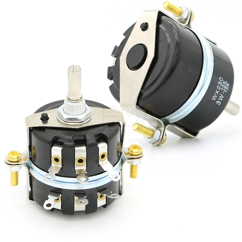 

1Pc WX230 3W 100 Ohm 220 Ohm 330 Ohm 470 680 1K 1.5K 2.2K 3.3K 4.7K 5.6K 6.8K 10K 15K 22K 33K 47K Duplex Wirewound Potentiometer