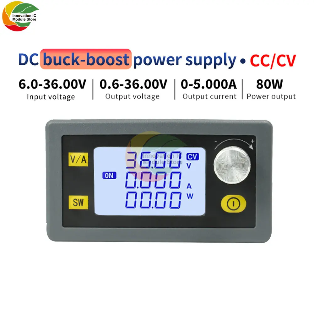 SK35CNC Buck-boost Adjustable DC Voltage Regulator 6-36V 80W Solar Charging Voltage Constant Current Power Supply Module