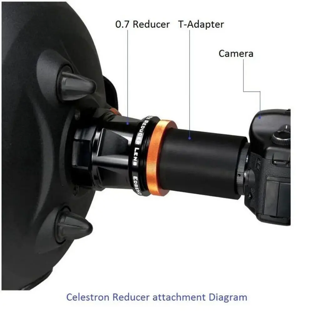 مخفض بؤري سيليسترون 0.7X لتلسكوب سيليسترون HD8/ HD925/ HD11/ HD14 نطاقات وأنابيب بصرية