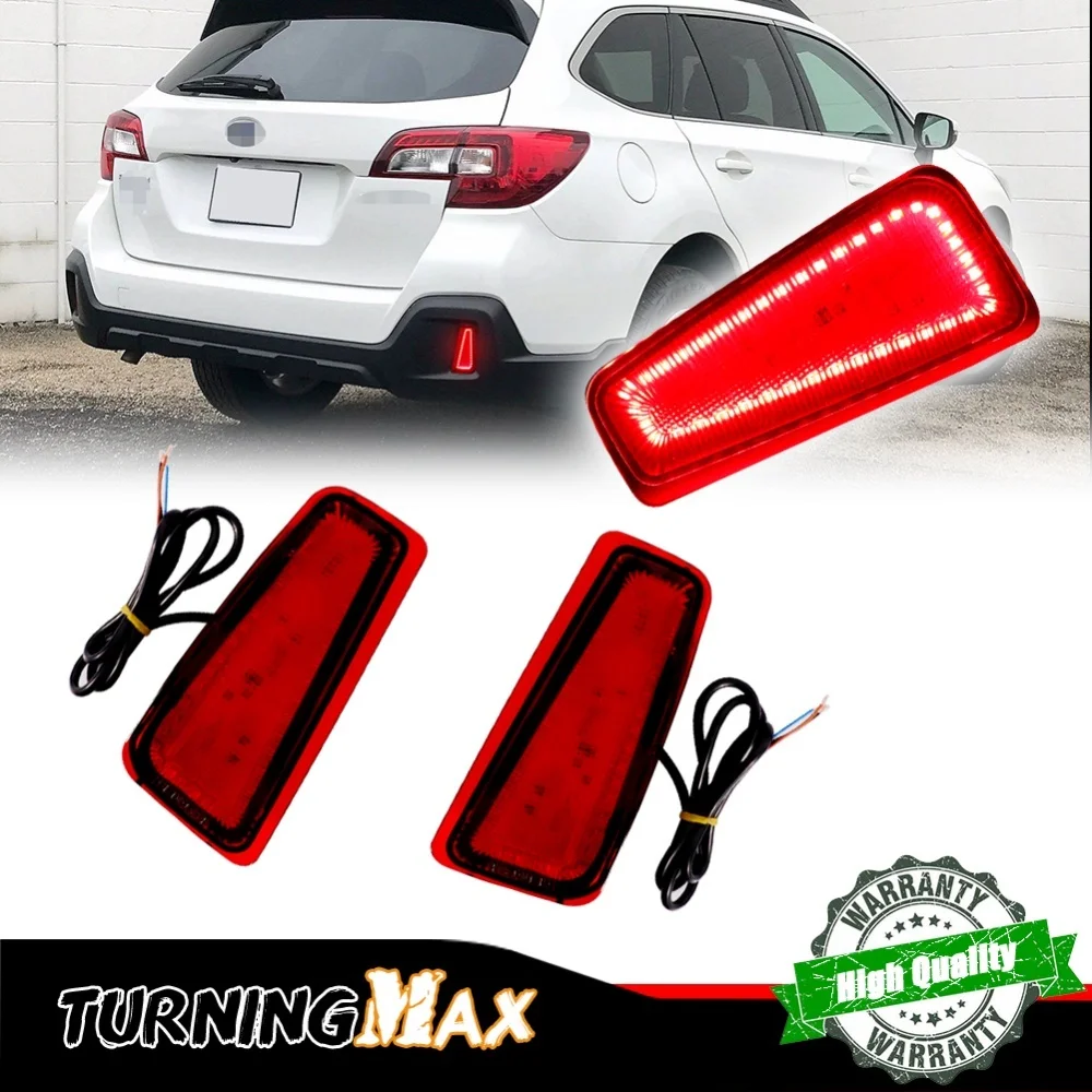 Reflector de parachoques trasero de coche LED rojo sin errores luces traseras/frenos luces de marcha luces antiniebla traseras para Subaru Outback 2015-2020 12V