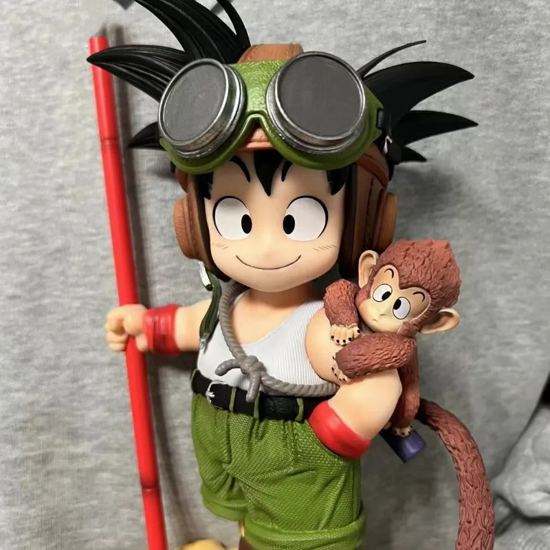 Dragon ball goku gk modelo ornamento de mesa boneca anime periférico pequeno macaco figura cambalhota nuvem ornamento presente aniversário brinquedo