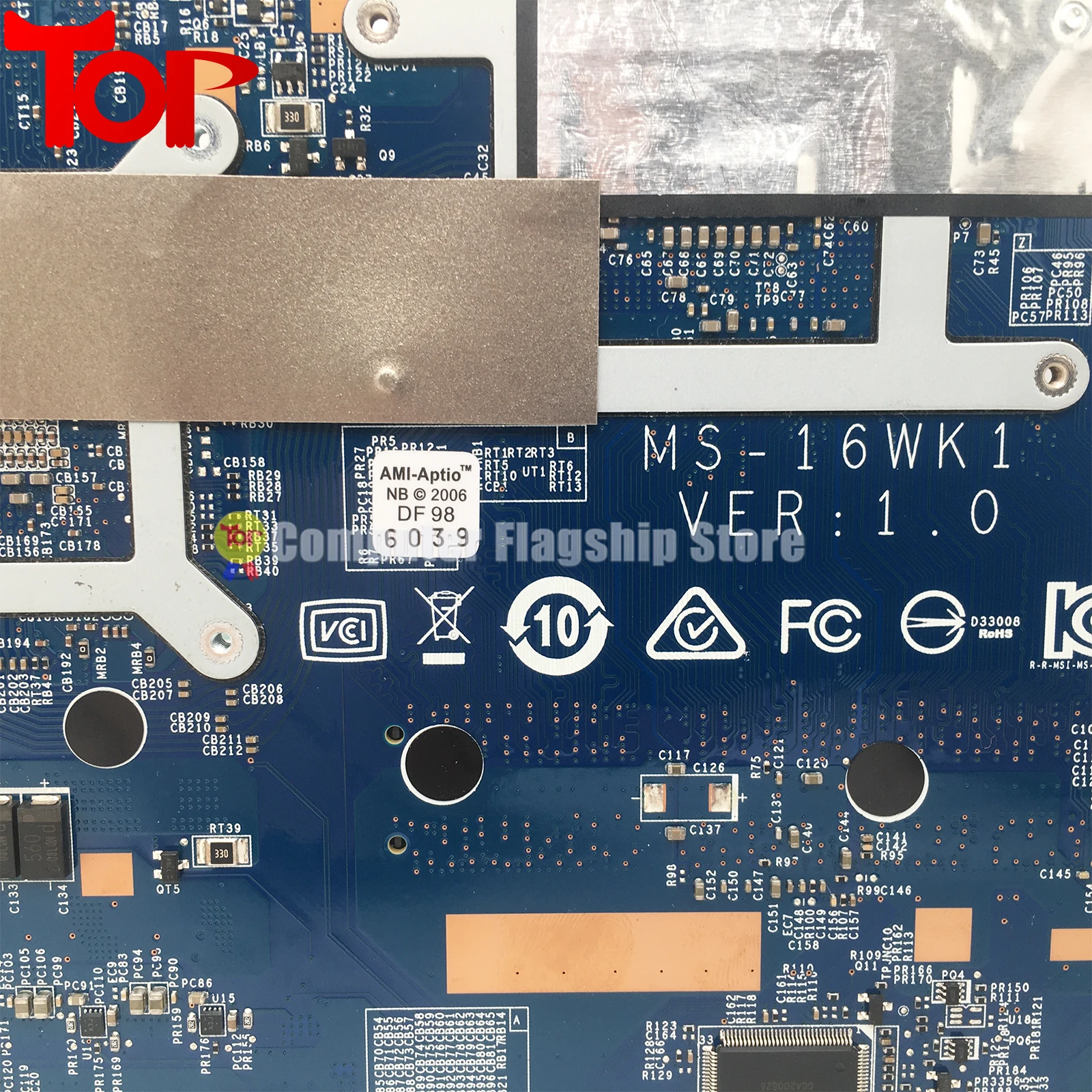 Placa base para ordenador portátil MS-16WK1 para MSI MS-16WK BRAVO 15 A4DDR R5-4600H R7-4800H RX5300M-3G RX5500-4G placa base 100% prueba OK