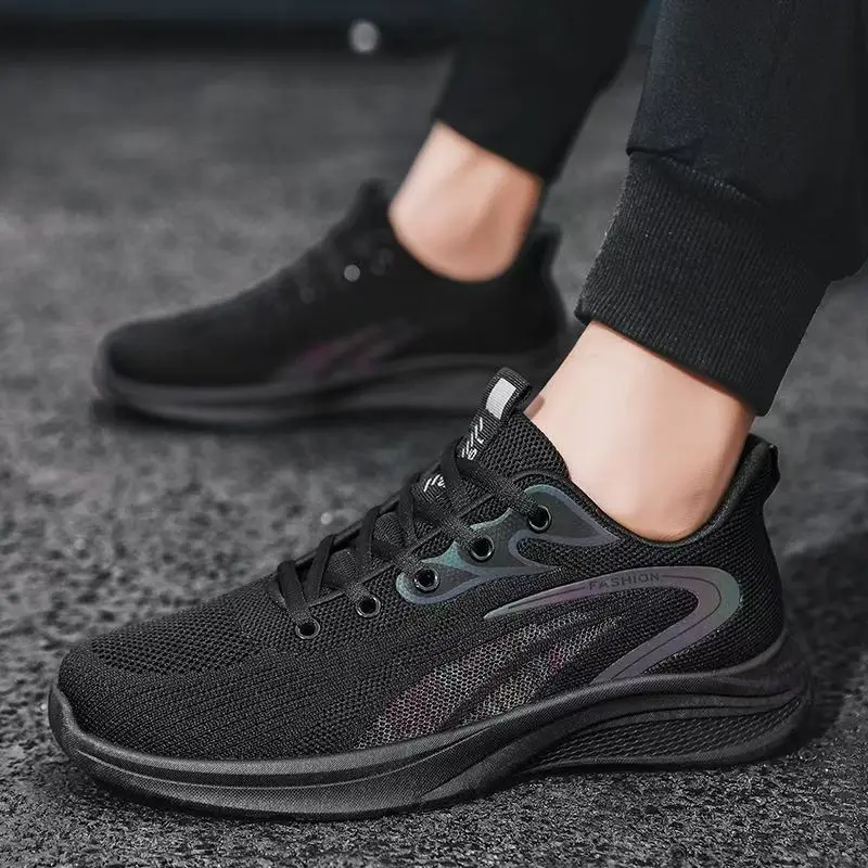 

Men's New Mesh Casual Sneakers Spring Autumn New Breathable Lightweight Lace Up Non Slip Were-Resistant Round Toe Walking Shoes