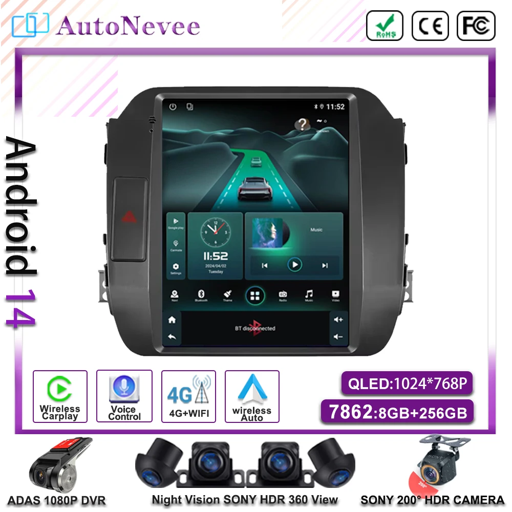 

Android 14 Car 9.7 inch For Kia Sportage 3 2010-2016 Auto Radio GPS Navigation Stereo Head Unit Touch Screen Bluetooth Carplay
