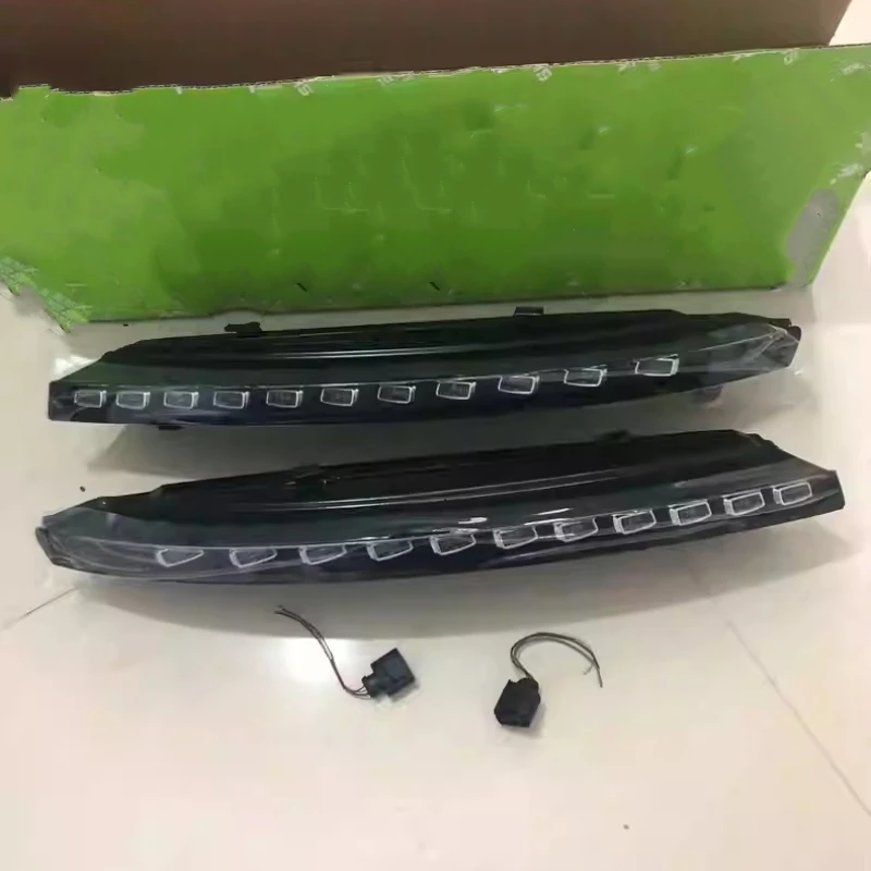 Front Bumper Grille Fog Lamp Frame Daytime Running Light for Audi Q7 07-15 Modified Sport New Style Car Kit Accessories