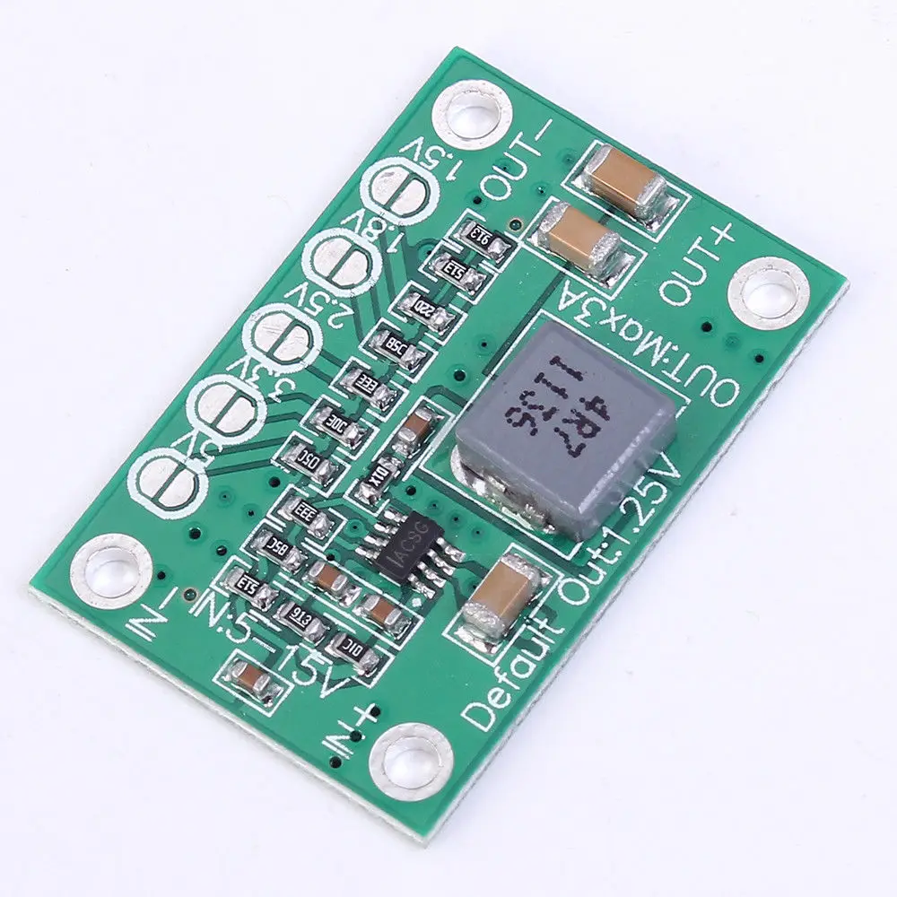 DC DC Step Down Power Module 5-16V To 1.25V/1.5V/1.8V/2.5V/3.3V/5V Universal Adjustable Buck Voltage Converter Board 3A For LCD