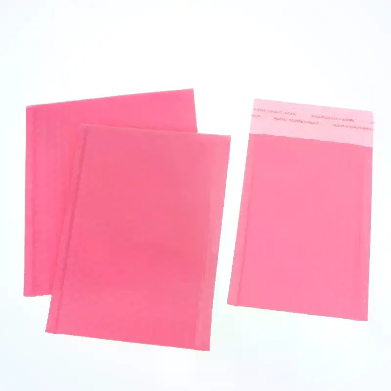 10Pcs Pink Opaque Bubble Mailer Padded Envelope Self-sealing Packaging Bag Jewelry Gift Mailing Bag