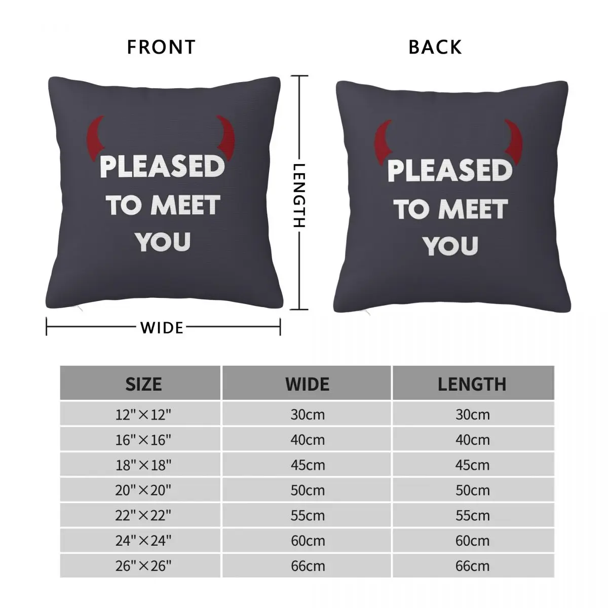 Pleased To Meet You Square Pillowcase Polyester Linen Velvet Printed Zip Decorative Throw Pillow Case Home Cushion Case