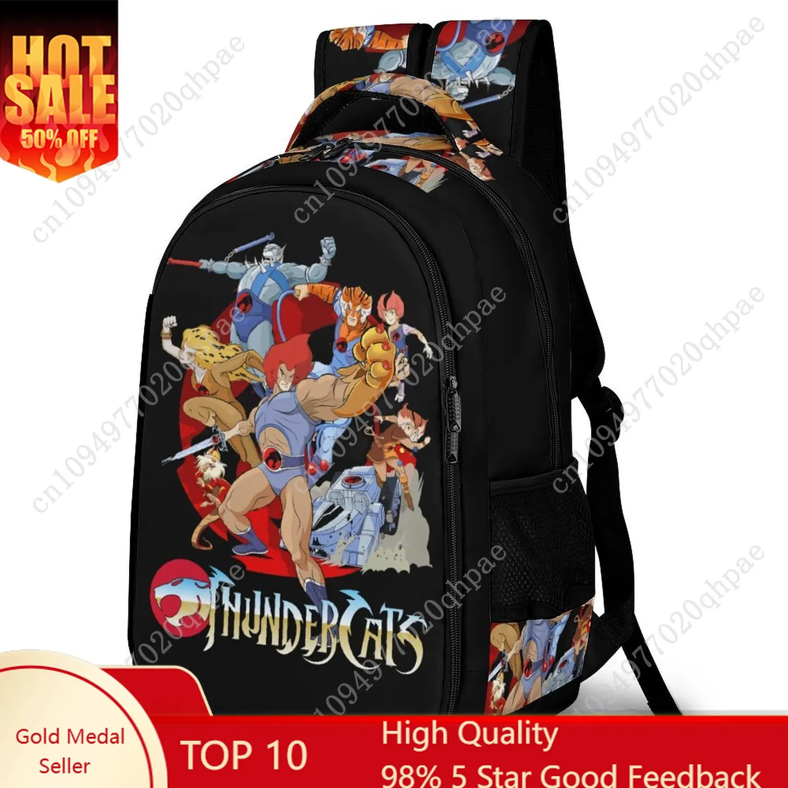 

Thundercats Kids School Backpack for Boys Girls High Quality Travel Business Capacity Pocket Customizable Personalized Gift