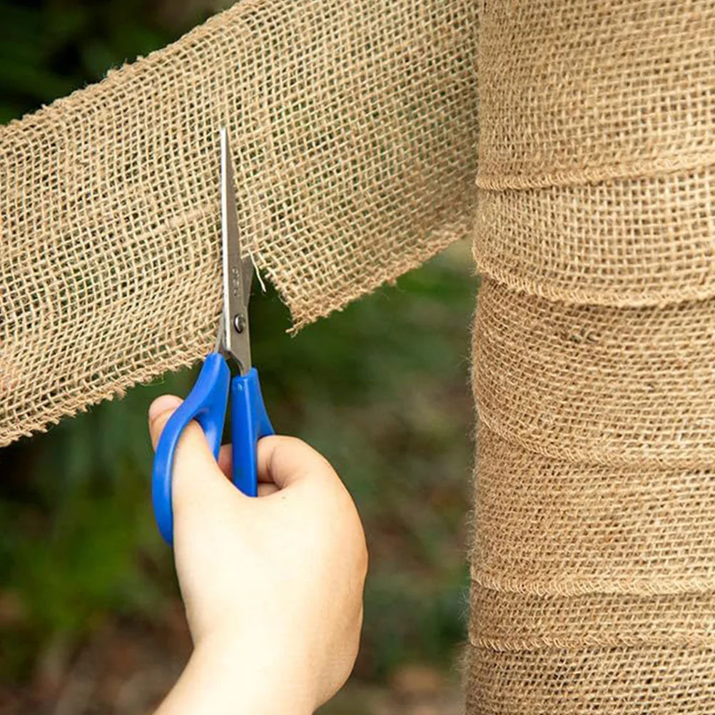 

20Cm X 5M Burlap Winter Plant Cover Tree Trunk Protector Guard Reusable Bark Banding Wrap Frost Sun Protection Garden Tree