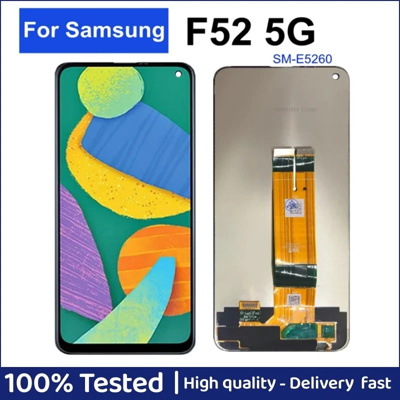 

6,6 "для Samsung Galaxy F52 5G ЖК-дисплей с сенсорной панелью дигитайзера в сборе F52 5G Дисплей для Samsung F52 5G E5260 LCD