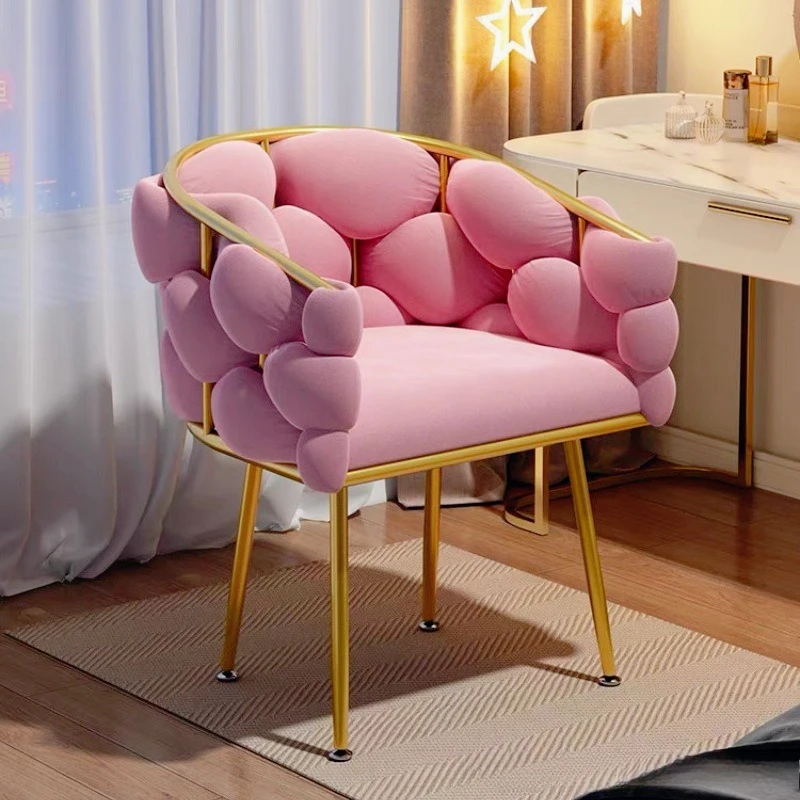 

comfortable for customers to sit for a long time, special makeup chair for customers, girls' bedroom makeup stool
