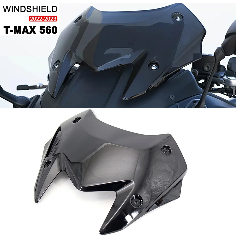 

Motorcycle Smoked Modified Accessories Windshield Visor Deflector For Yamaha T-MAX 560 2022 2023