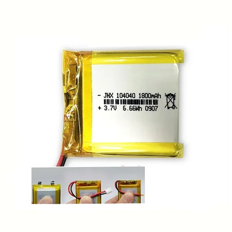 New 104040 3.7V 1800mAh High Power Rechargeable Polymer Lithium Battery Beauty Instruments Smart Remote Control Makeup Mirrors