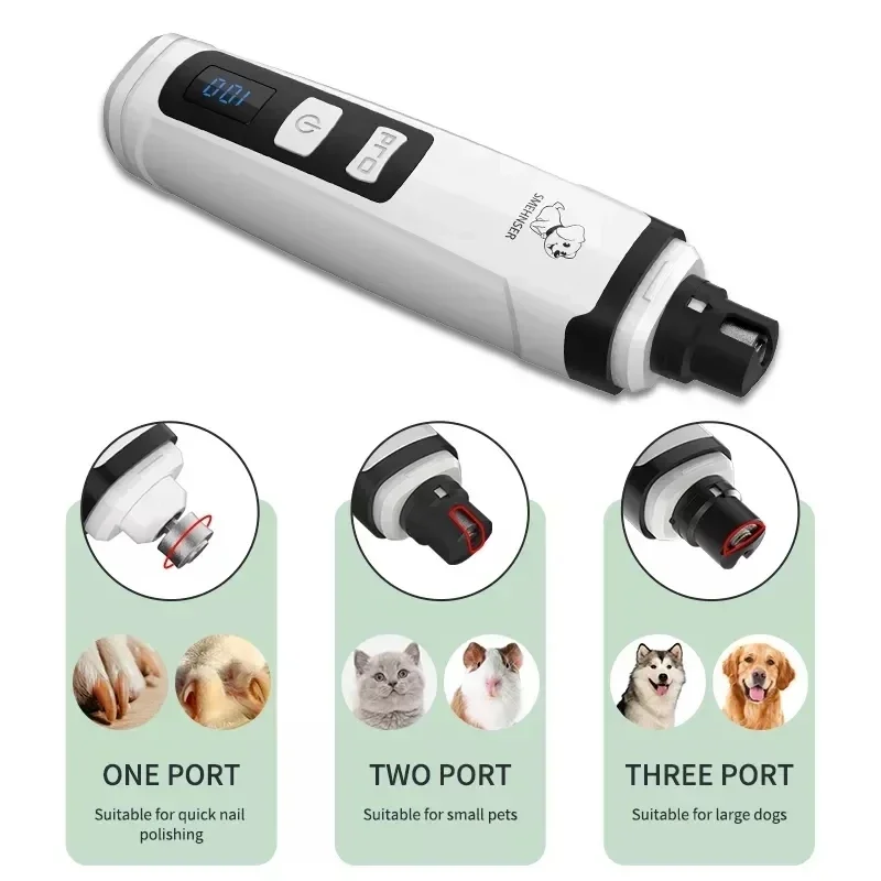 youpin Electric Pet Nail Grinder Quiet Painless Pet Paws Nail Cutter Dogs Cats Grooming Trimmer tool USB Rechargeable
