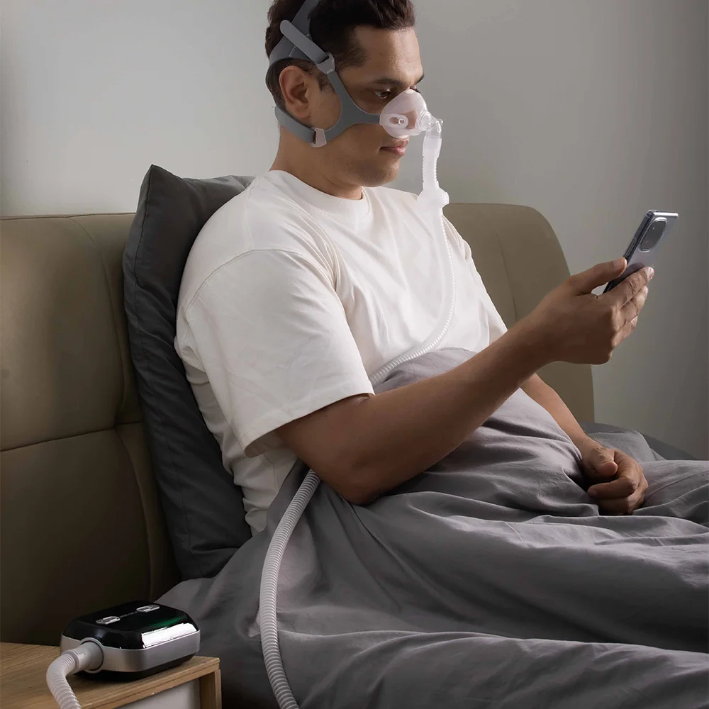 YA50 Pro Tragbarer Bluetooth CPAP APAP Ventilator Anti-Schnarch-Hilfe für Schlafapnoe und OSA Schlafapnoe-Syndrom Behandlung Gesundheit