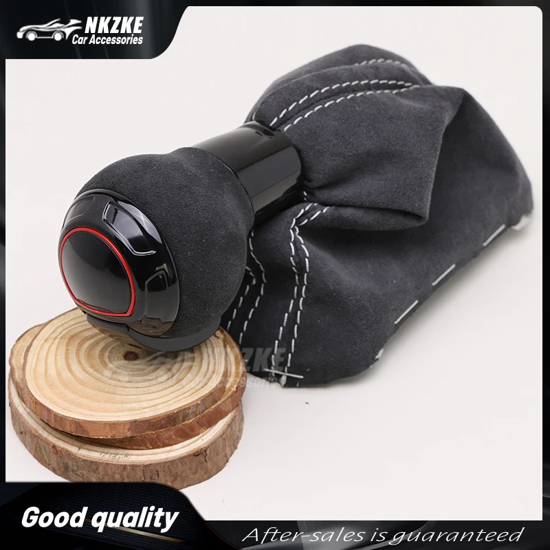 Shift Gear Knob Suitable For Vw Golf 7, 7.5,GTI, Mk7 Automatic Shift Lever, Made Of Alcantara, Car Accessories,New R LOGO