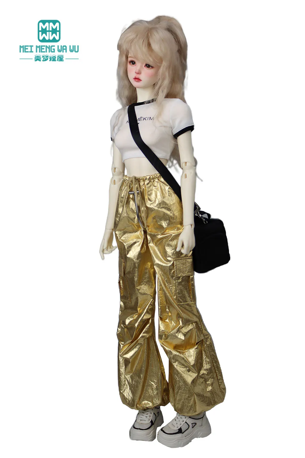 Fits 1/3 1/4 DD SD MSD BJD Doll Clothes Fashionable pocket cargo pants Toys Gift