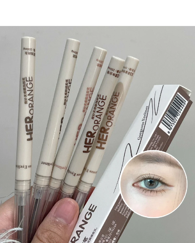 Herorange Eyeliner Gel-Stift Wasserfest Verwischungsfrei Langanhaltend 3D Augen-Make-up für Anfänger – Detail 8