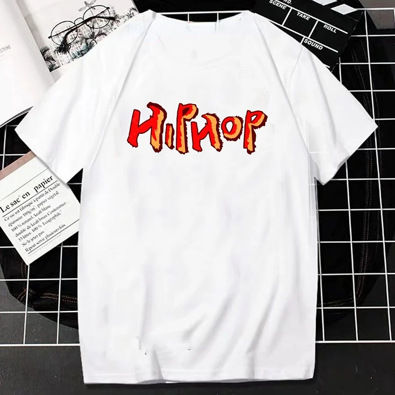 ใหม่ Hip Hop Hip Hop พิมพ์เสื้อยืด Retro Rap Hip Hop เสื้อยืดแฟชั่นลำลองเสื้อยืดผู้ชายผู้หญิง unisex เสื้อ