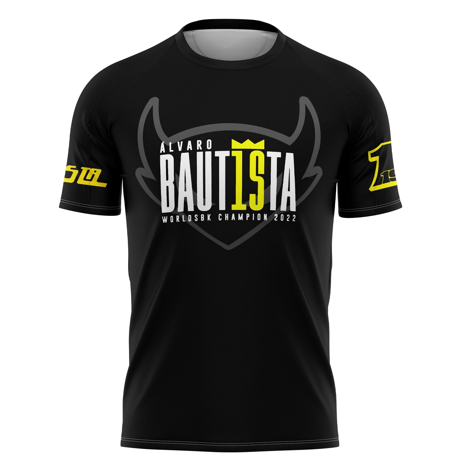 تي شيرت سباق الدراجات النارية للرجال من ألفارو باوتيستا ، أحمر ، رقم 1 ، سائق ، رياضات صيفية وترفيهية ، جديد ، #4