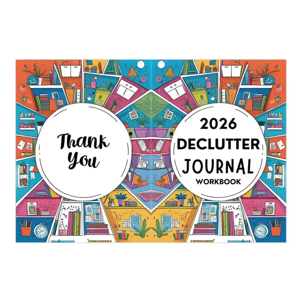 

Productivity Declutter Planner 60 Pages Daily Task Management Coloring Schedule Organizer Self-Care Declutter Journal Workbook