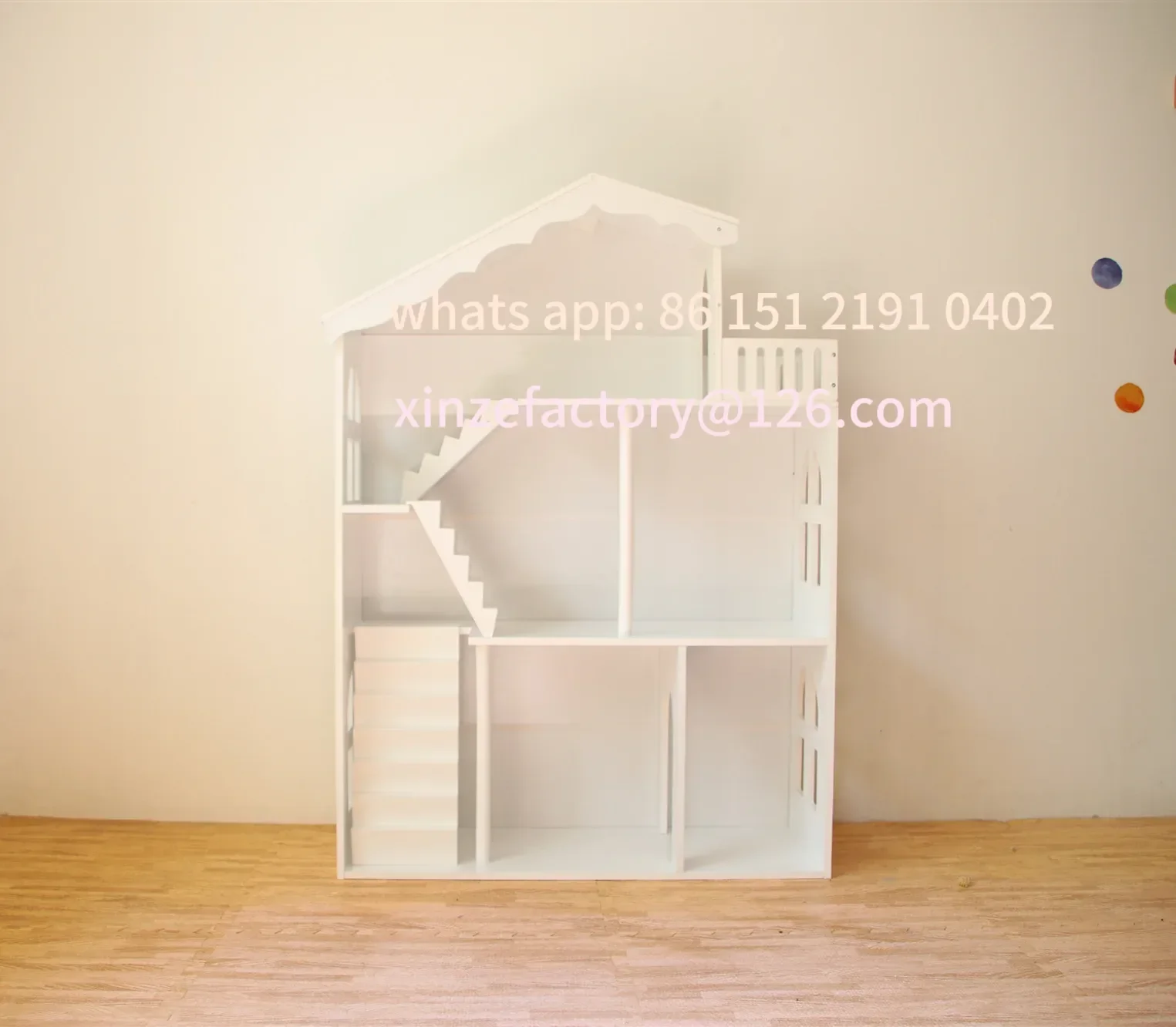

Customizable Doll Houses Children Bookcases Modern Bookshelf Wooden Educational Doll Houses Kids Furniture Toys