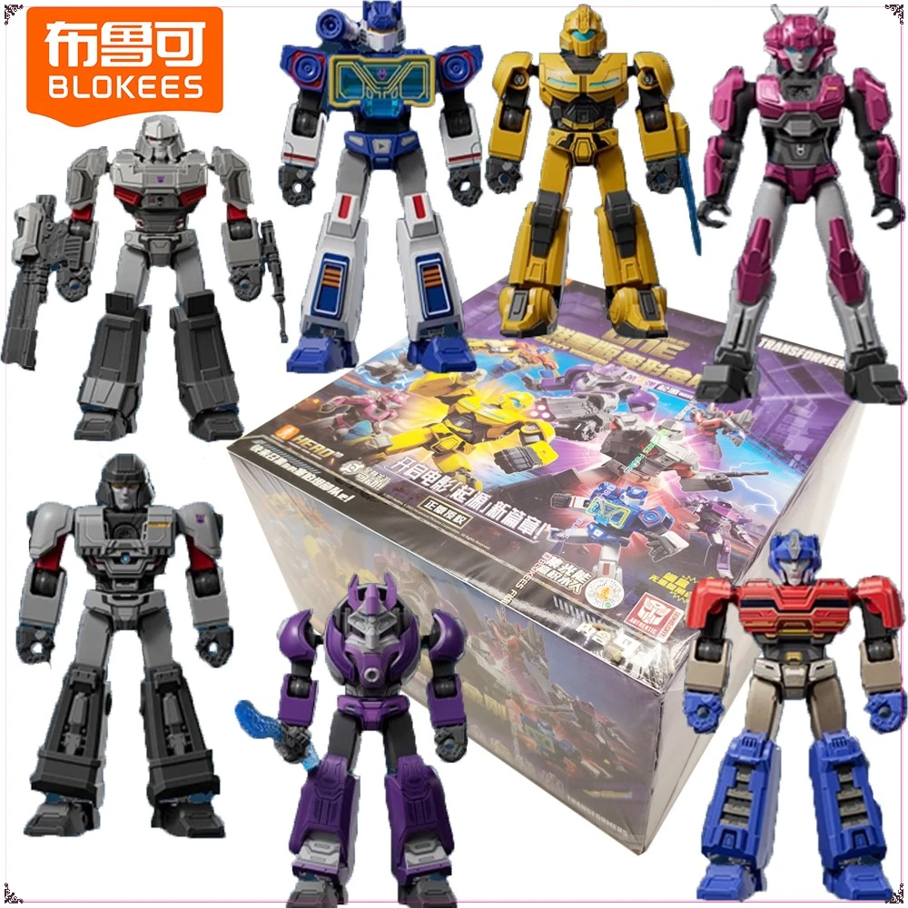 

Original BLOKEES Transformers Galaxy Version 7 Series Blind Box Cartoon Exquisite Movable Model Toys Desktop Ornament Kids Gifts