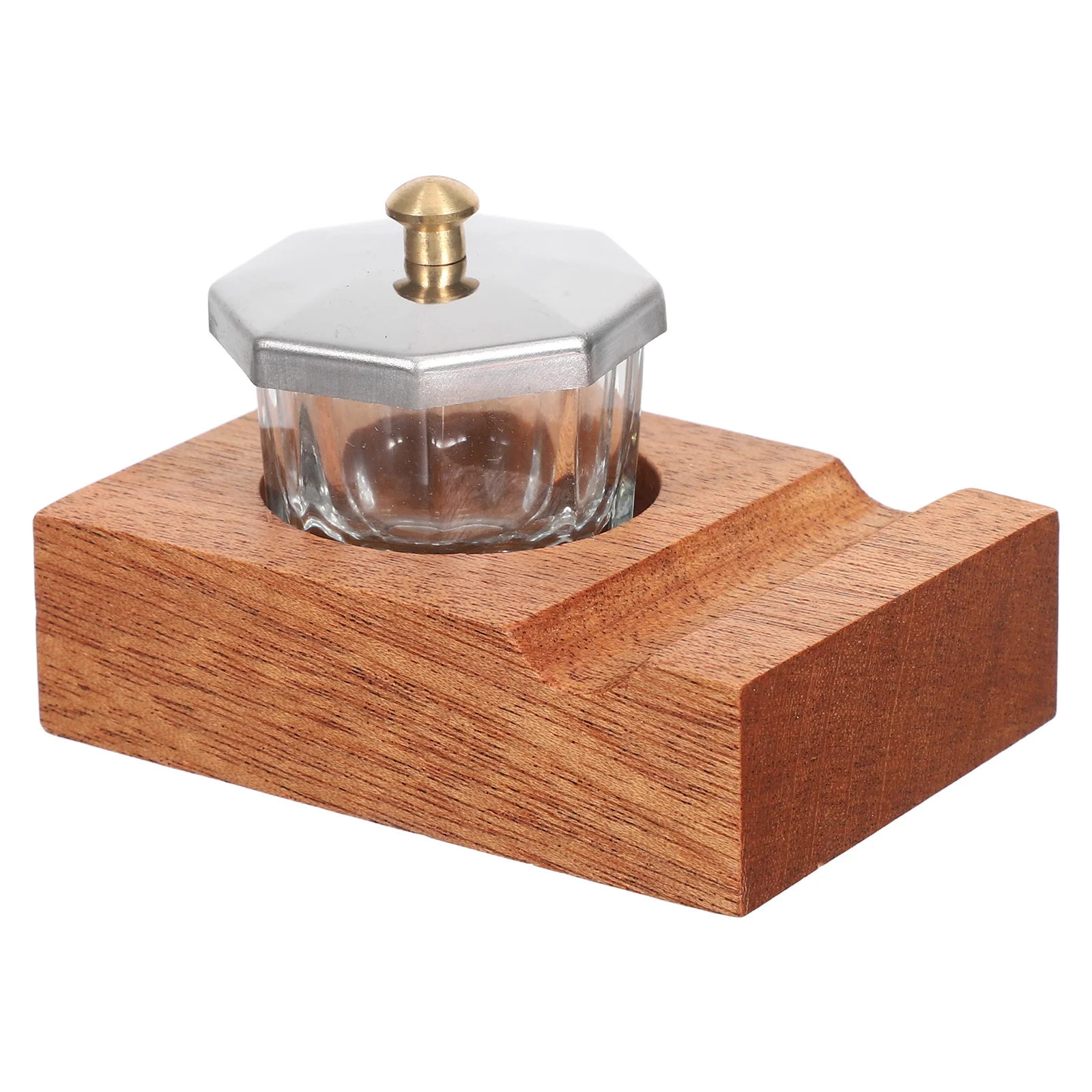 

1Set Rustic Dip Pen Stand Secure Glass Inkwell Placement Ideal Gift for Artists and Calligraphy Enthusiasts Dip Pen Holder