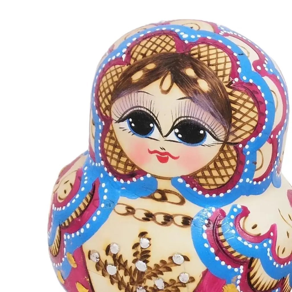 러시아 마트료시카 인형 10개 세트, 손으로 그린 마트료시카 선물