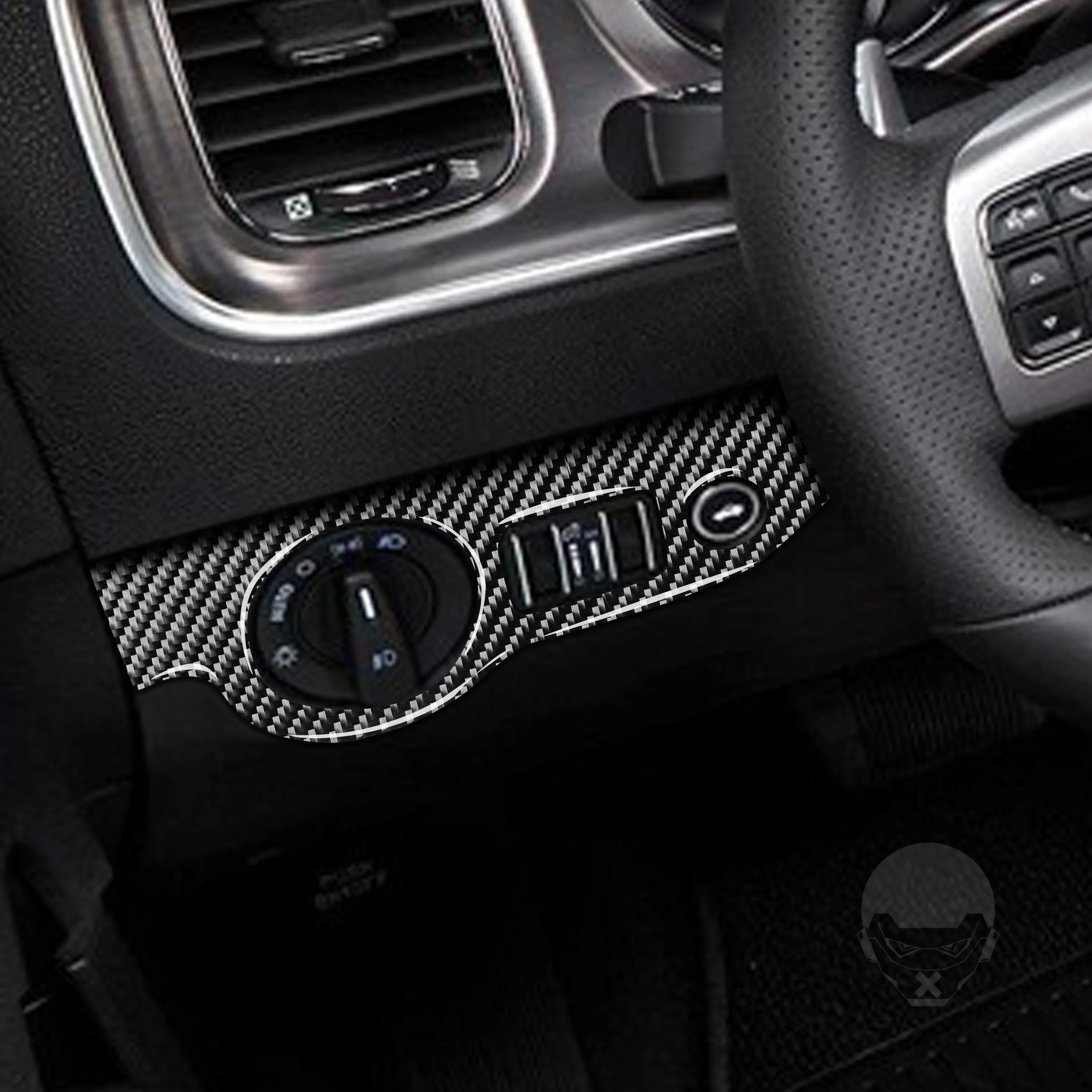 

Для Dodge Charger SRT8 2011-2014 углеродное волокно, переключатель фар, панель управления, декоративная крышка, автомобильные аксессуары, внутренняя наклейка