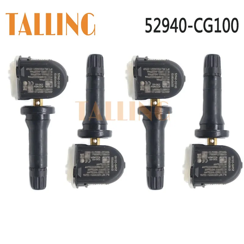 4Pcs TPMS Tire Pressure Monitor Sensor 433MHZ for Hyundai Ioniq 6 Staria Santa Fe for Kia EV6 Niro 52940-BV100 52940-CG100