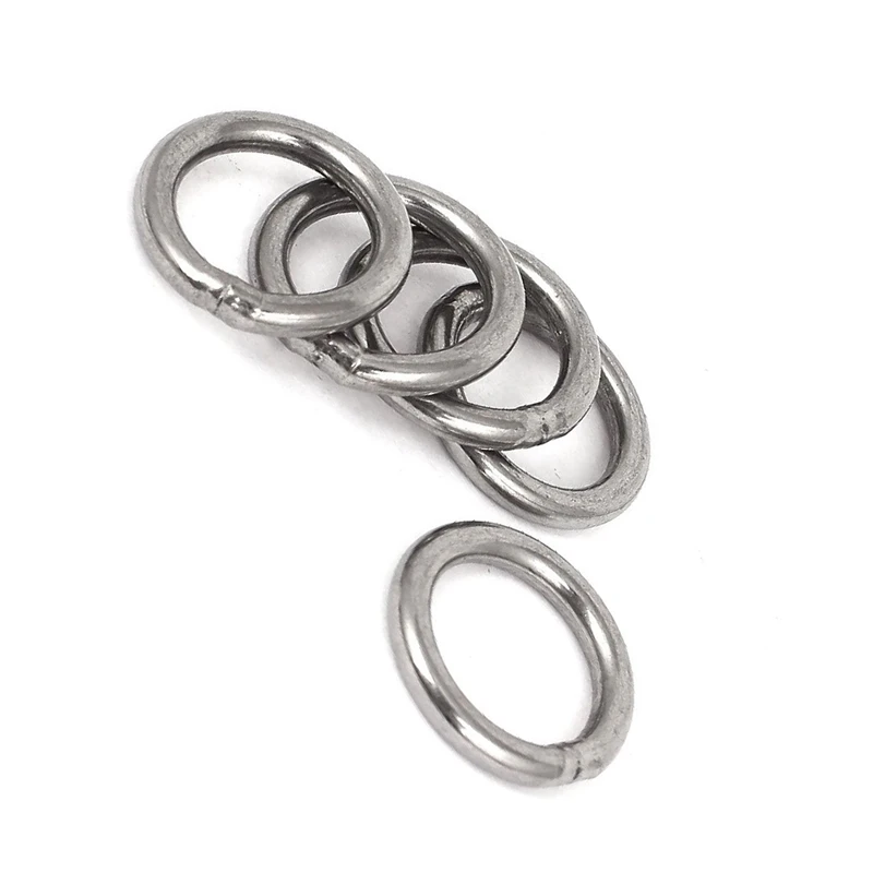 10Pcs Stainless Steel Webbing Strapping Welded O Rings - 5 Pcs 30Mm X 3Mm & 5 Pcs 20Mm X 3Mm