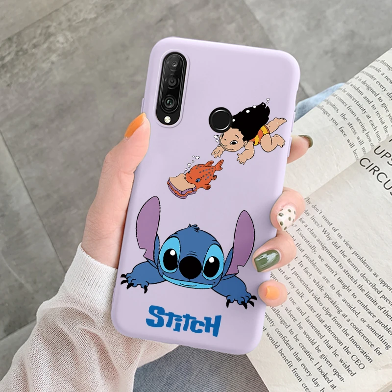 Classic Lilo Stitch Case For Huawei P30 P 30 Lite P30 Pro Phone Cover Cartoon Girl Gift Soft TPU Capa Coque Funda For Huawei P30