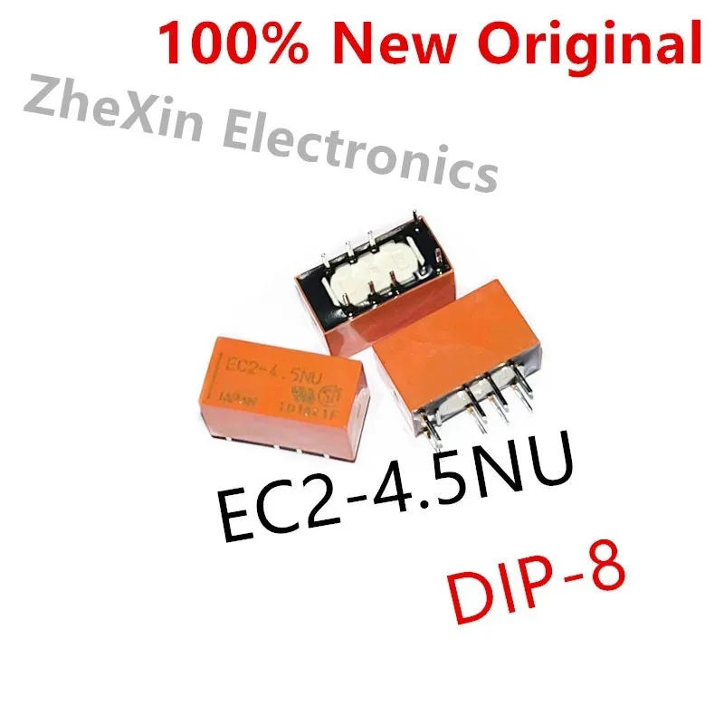 10PCS/Lot   EC2-5NU 、EC2-12NU 、EC2-4.5NU 、EC2-3TNU   DIP-8   New Original Signal Relay 2A DPDT   EC2