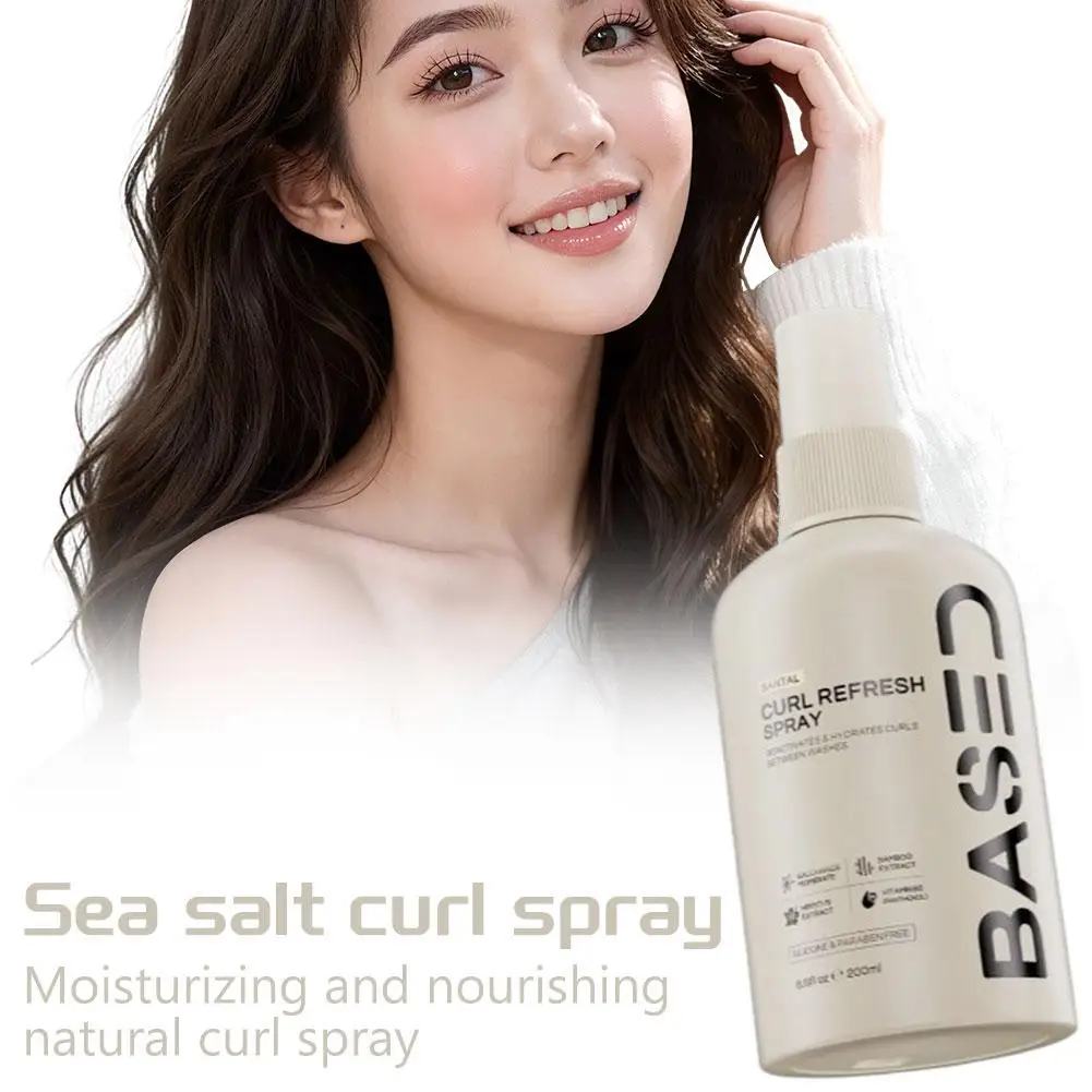 200ml Sea Salt Curl Spray Moisturizing Nourishing Natural Curl Spray For Defined Curls Frizz Control Hair Styling