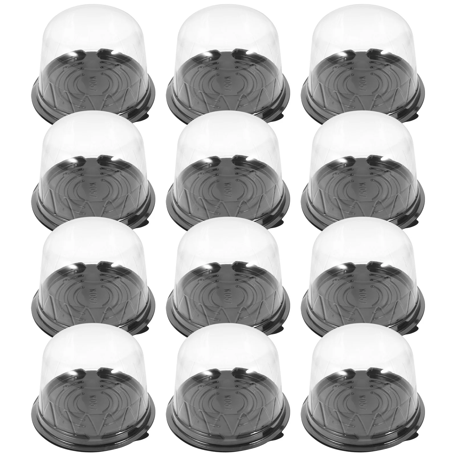 

50Pcs Transparent Cake Boxes Clear Plastic Cake Containers Bakery Dessert Carriers Lids Party Packaging Supplies Cupcake Muffin