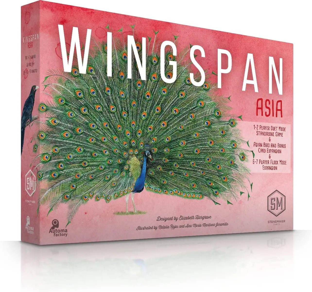 

Wingspan Asia Expansion: Standalone or Add-On for 6-7 Players, Relaxing Bird Collection Game, 1-2 Players, 70 Mins