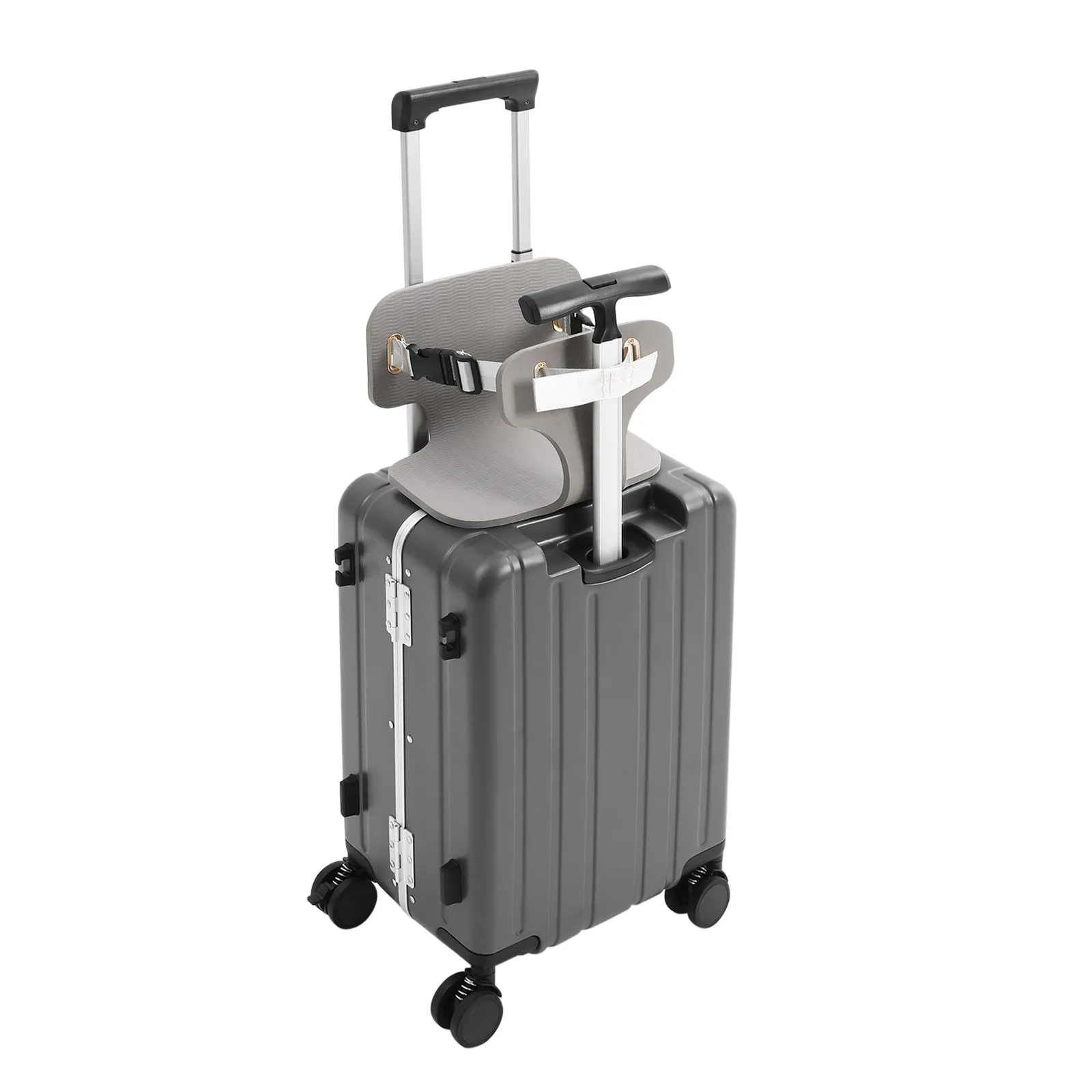 20 Inch Suitcase With Mesh Pocket For Storing Clothes Travel Essentials Books Toiletries Ideal for Family Trips and Long Distance Travel