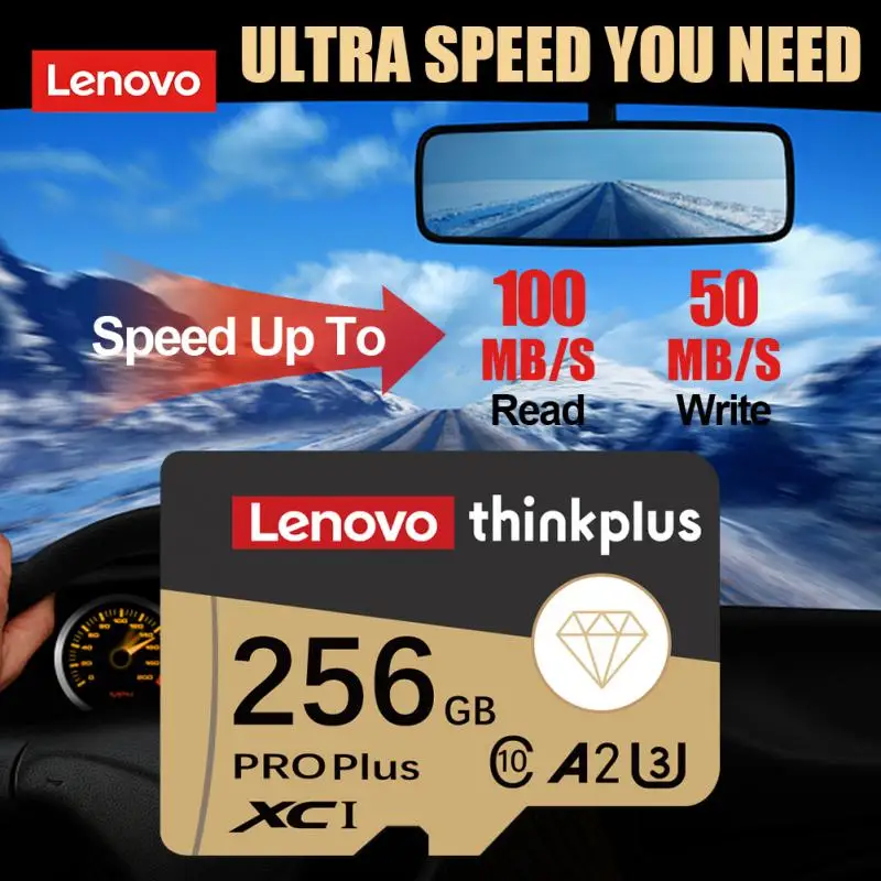 Lenovo 2TB 1TB High Speed Micro SD Card 512GB 256GB TF Flash 128GB Memory Card Driving Recorder 128GB Cameracartão De Memória