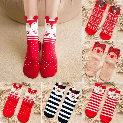 만화 크리스마스 양말 장식품 메리 크리스마스 장식 홈 크리스마스 선물 Xmas Noel Navidad 해피 뉴 이어 용품