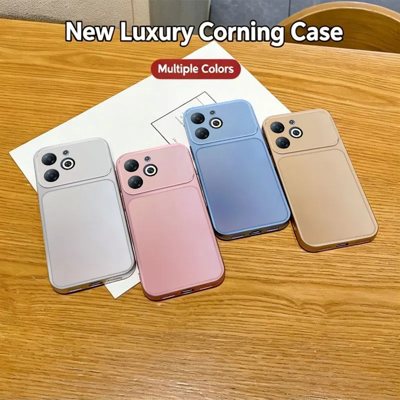 Für Infinix Smart 8 Hülle Infinix Smart 10 HD Cover Smart 8 Capa Handy-Rückseiten-Schutzhülle Stoßfeste TPU Flüssigsilikon Weiche Schutzhülle