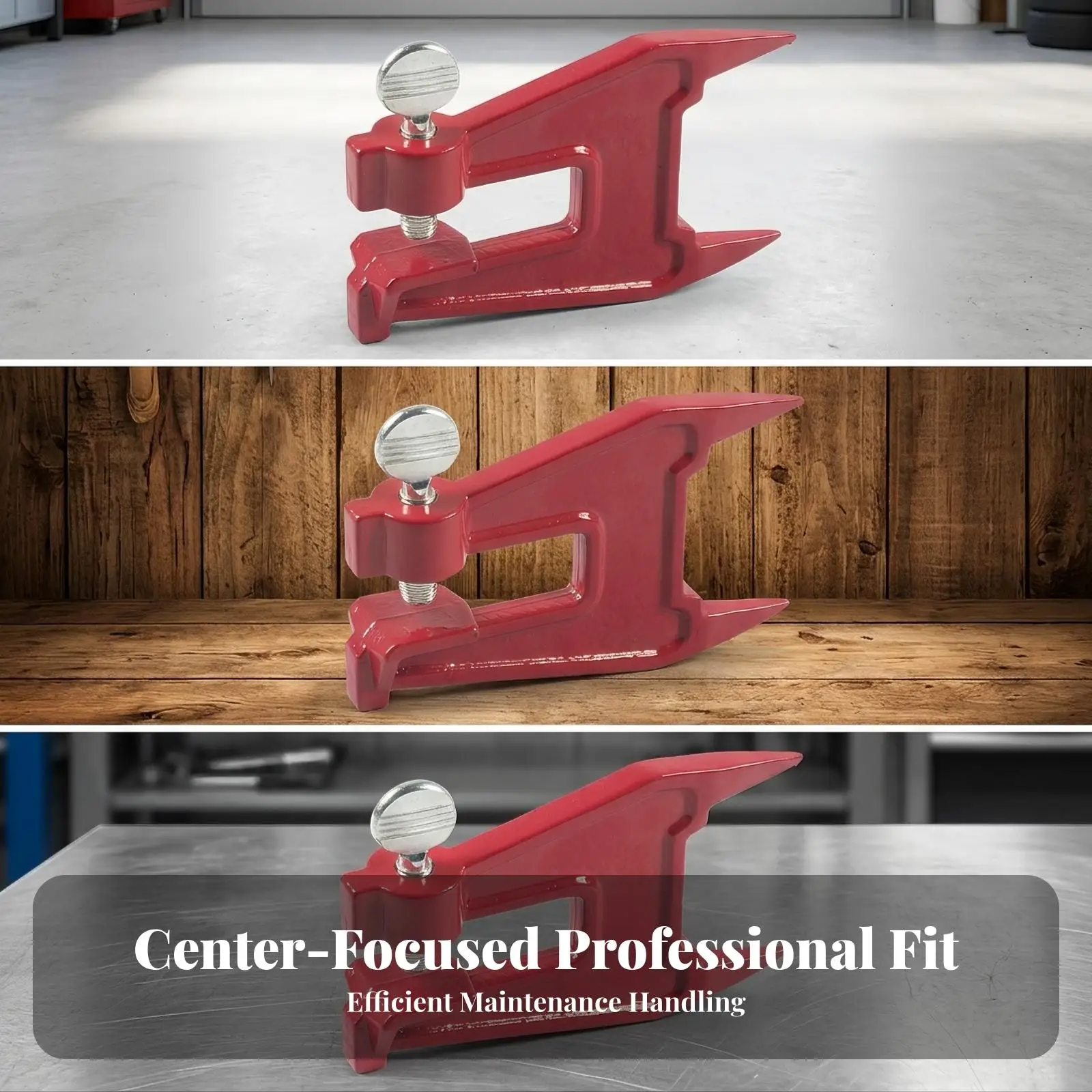 Metal Chainsaw Guide Bar Support Bracket for Log Splitter Repair Clamping Screw Design Compact Workshop Helper