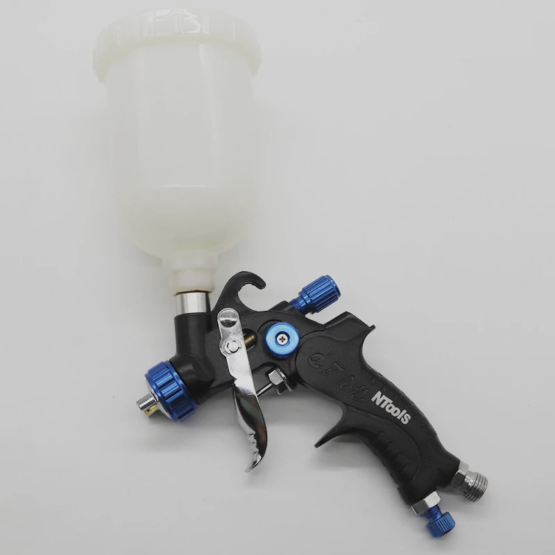 Mini Spray Gun 1.0MM Paint Spray Gun 0.8MM Nozzle Kit 400CC/250CC Tank Air Paint Gun With Paint Mixing Cup And Adapter