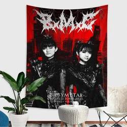 Babymetal Anime Tapestry Hippie Flower Wall Carpets Dorm Decor Wall Hanging Home Decor