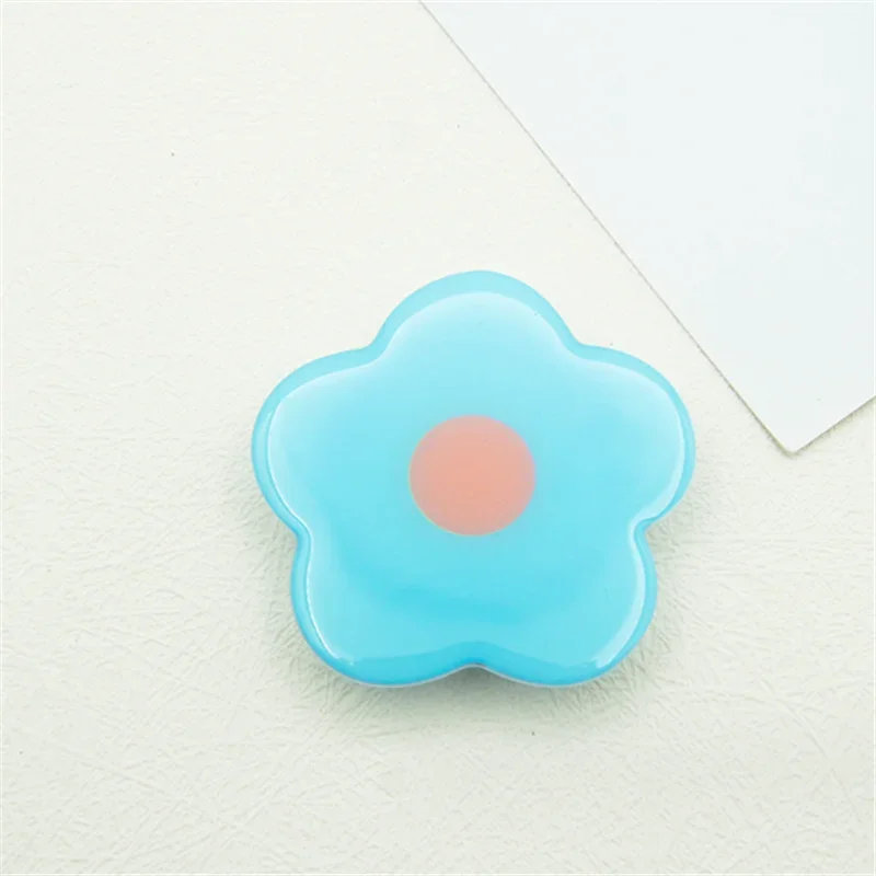 حامل هاتف محمول قابل للتوسيع متعدد الألوان على شكل زهرة، حامل كوري قابل للطي، مقبس توك، ملحقات دعامة البنصر